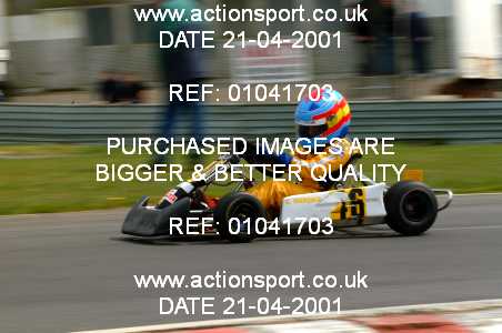 Photo: 01041703 ActionSport Photography 21/04/2001 Super1 Kart Championship - Clay Pigeon _2_Karts #46