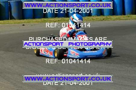 Photo: 01041414 ActionSport Photography 21/04/2001 Super1 Kart Championship - Clay Pigeon _1_JuniorMAX #28