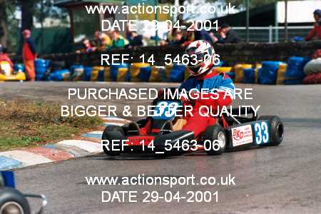 Photo: 14_5463-06 ActionSport Photography 29/04/2001 Matchams Kart Club - Matchams Park _4_Rotax #33