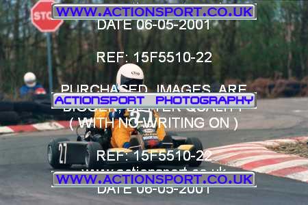 Photo: 15F5510-22 ActionSport Photography 06/05/2001 Forest Edge Kart Club _5_SeniorTKM #27