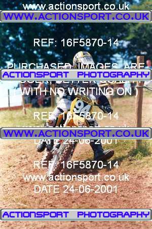 Photo: 16F5870-14 ActionSport Photography 24/06/2001 AMCA Warley MCC - Upperdown Farm  _7_125JuniorGroup2 #94