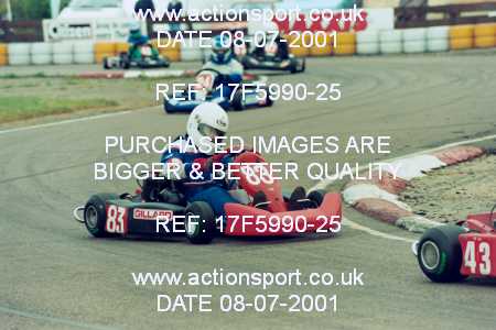 Photo: 17F5990-25 ActionSport Photography 08/07/2001 Hunts Kart Club - Kimbolton _1_SeniorTKM #83