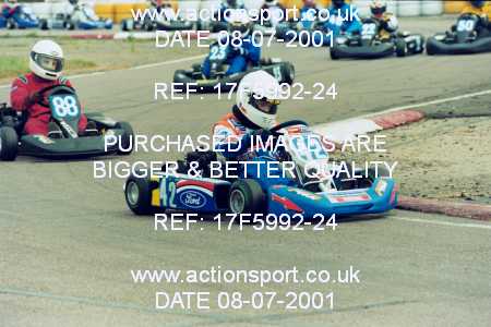 Photo: 17F5992-24 ActionSport Photography 08/07/2001 Hunts Kart Club - Kimbolton _2_JuniorTKM #42