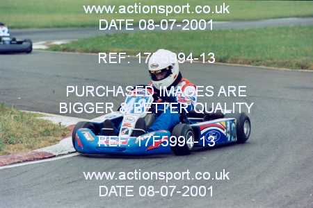 Photo: 17F5994-13 ActionSport Photography 08/07/2001 Hunts Kart Club - Kimbolton _2_JuniorTKM #42