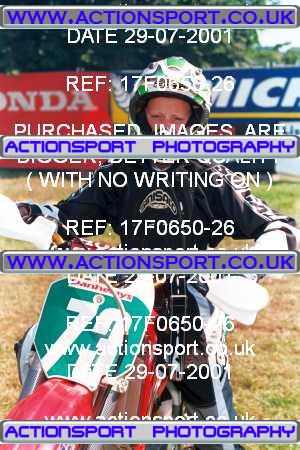 Photo: 17F0650-26 ActionSport Photography 29/07/2001 Moredon MX Aces of Motocross - Farleigh Castle _4_100s #73