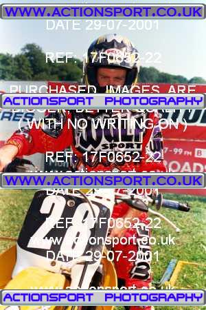 Photo: 17F0652-22 ActionSport Photography 29/07/2001 Moredon MX Aces of Motocross - Farleigh Castle _6_AMX #28