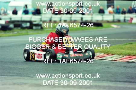 Photo: 1AF6574-26 ActionSport Photography 30/09/2001 NKRA Kart Finals - Fulbeck _5_ComerCadets #83