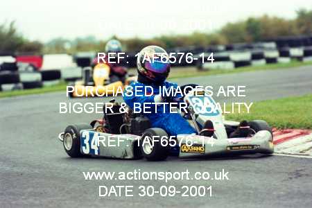 Photo: 1AF6576-14 ActionSport Photography 30/09/2001 NKRA Kart Finals - Fulbeck _1_Rotax #34