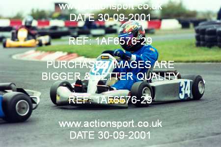 Photo: 1AF6576-29 ActionSport Photography 30/09/2001 NKRA Kart Finals - Fulbeck _1_Rotax #34