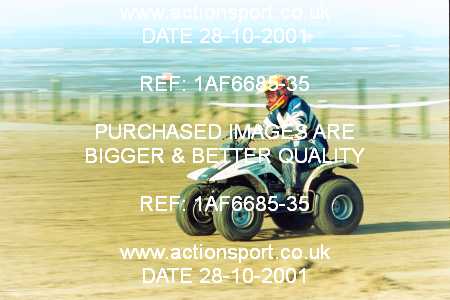 Photo: 1AF6685-35 ActionSport Photography 27,28/10/2001 Weston Beach Race  _1_Saturday #401