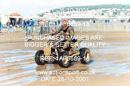 Photo: 1AF6689-18 ActionSport Photography 27,28/10/2001 Weston Beach Race  _1_Saturday #382