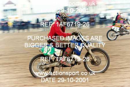 Photo: 1AF6719-26 ActionSport Photography 27,28/10/2001 Weston Beach Race  _2_Sunday #92