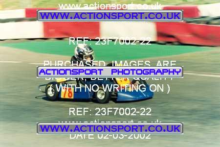 Photo: 23F7002-22 ActionSport Photography 02/03/2002 F6 Karting - Buckmore Park _4_HondaCadet #78