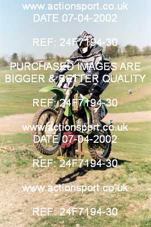 Photo: 24F7194-30 ActionSport Photography 07/04/2002 AMCA Cirencester & DMXC [250 Qualifiers] - Upavon  _1_JuniorsGp1 #43