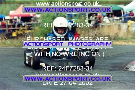Photo: 24F7283-34 ActionSport Photography 27/04/2002 Camberley Kart Club  _1_Cadets #93