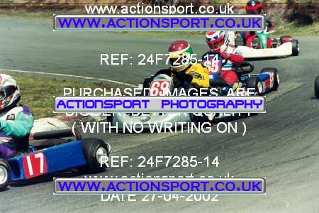 Photo: 24F7285-14 ActionSport Photography 27/04/2002 Camberley Kart Club  _4_JuniorMax #69