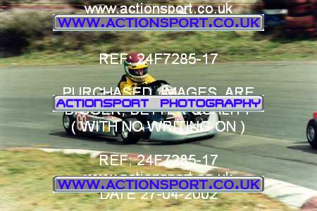 Photo: 24F7285-17 ActionSport Photography 27/04/2002 Camberley Kart Club  _4_JuniorMax #69