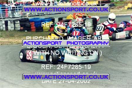 Photo: 24F7285-19 ActionSport Photography 27/04/2002 Camberley Kart Club  _4_JuniorMax #69
