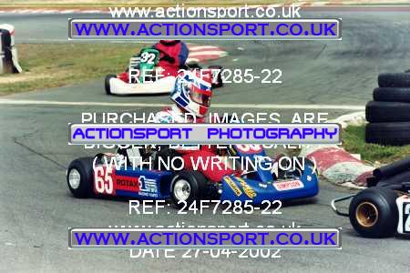 Photo: 24F7285-22 ActionSport Photography 27/04/2002 Camberley Kart Club  _4_JuniorMax #65