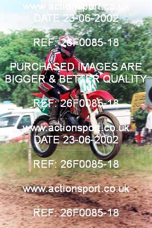 Photo: 26F0085-18 ActionSport Photography 23/06/2002 AMCA Shrewsbury & District MCC [Vets Championship] - Condover  _3_JuniorsGroup2 #134