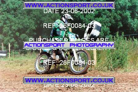 Photo: 26F0084-03 ActionSport Photography 23/06/2002 AMCA Shrewsbury & District MCC [Vets Championship] - Condover  _3_JuniorsGroup2 #83