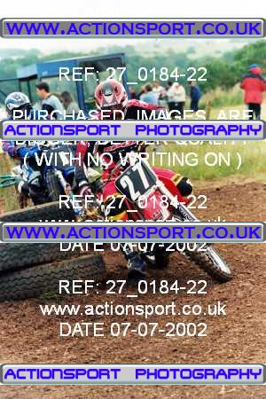 Photo: 27_0184-22 ActionSport Photography 07/07/2002 AMCA Marshfield MXC - Marshfield _3_750Juniors #27
