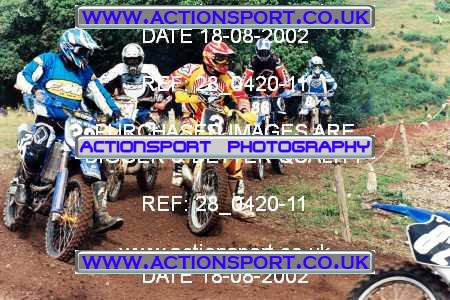 Photo: 28_0420-11 ActionSport Photography 18/08/2002 AMCA Teignbridge MXC - Littlehempston  _4_JuniorsGroup2 #3