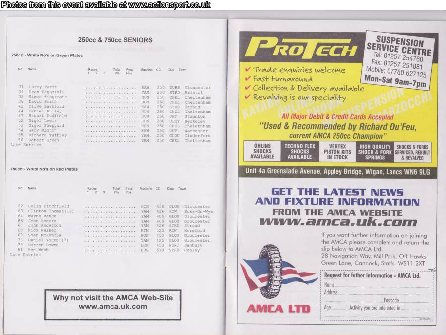 Event programme page