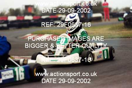 Photo: 29F0637-16 ActionSport Photography 29/09/2002 NKRA Kart Finals - Fulbeck  _3_JuniorClubman #2000