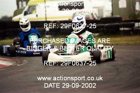 Photo: 29F0637-25 ActionSport Photography 29/09/2002 NKRA Kart Finals - Fulbeck  _3_JuniorClubman #2000