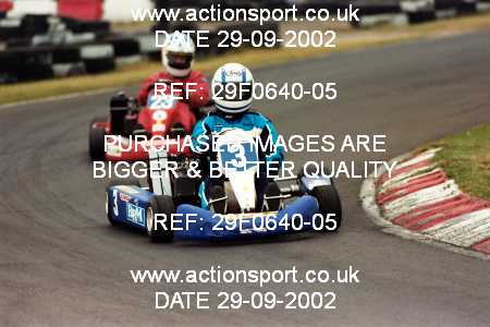 Photo: 29F0640-05 ActionSport Photography 29/09/2002 NKRA Kart Finals - Fulbeck  _5_Rotax #3