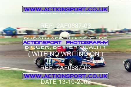 Photo: 2AF0687-03 ActionSport Photography 13/10/2002 Hunts Kart Club - Kimbolton  _1_JuniorTKM #44