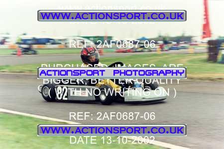 Photo: 2AF0687-06 ActionSport Photography 13/10/2002 Hunts Kart Club - Kimbolton  _1_JuniorTKM #82