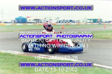 Photo: 2AF0688-26 ActionSport Photography 13/10/2002 Hunts Kart Club - Kimbolton  _1_JuniorTKM #57
