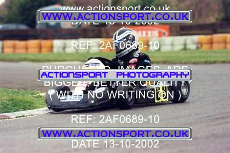 Photo: 2AF0689-10 ActionSport Photography 13/10/2002 Hunts Kart Club - Kimbolton  _2_Cadets #69