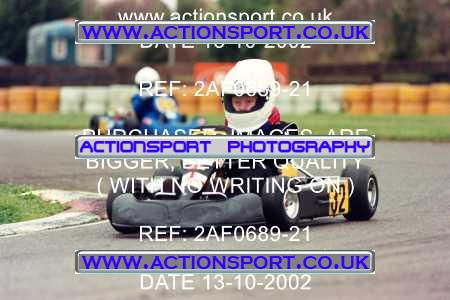 Photo: 2AF0689-21 ActionSport Photography 13/10/2002 Hunts Kart Club - Kimbolton  _2_Cadets #32