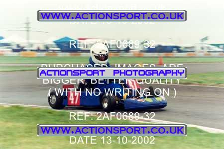 Photo: 2AF0689-32 ActionSport Photography 13/10/2002 Hunts Kart Club - Kimbolton  _5_SeniorTKM #47