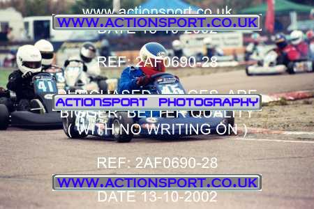 Photo: 2AF0690-28 ActionSport Photography 13/10/2002 Hunts Kart Club - Kimbolton  _1_JuniorTKM #45