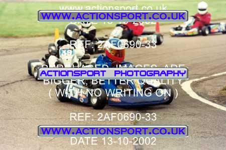 Photo: 2AF0690-33 ActionSport Photography 13/10/2002 Hunts Kart Club - Kimbolton  _1_JuniorTKM #45