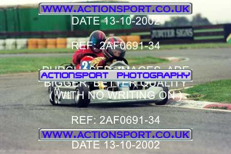 Photo: 2AF0691-34 ActionSport Photography 13/10/2002 Hunts Kart Club - Kimbolton  _1_JuniorTKM #82