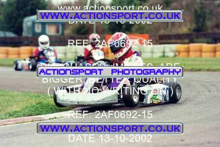 Photo: 2AF0692-15 ActionSport Photography 13/10/2002 Hunts Kart Club - Kimbolton  _1_JuniorTKM #24