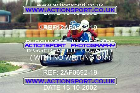 Photo: 2AF0692-19 ActionSport Photography 13/10/2002 Hunts Kart Club - Kimbolton  _1_JuniorTKM #45