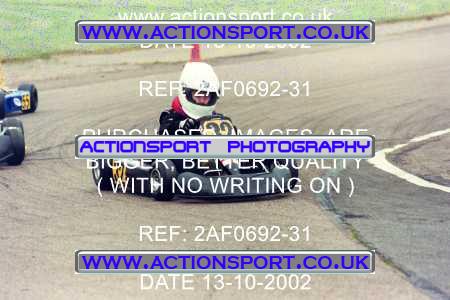 Photo: 2AF0692-31 ActionSport Photography 13/10/2002 Hunts Kart Club - Kimbolton  _2_Cadets #32