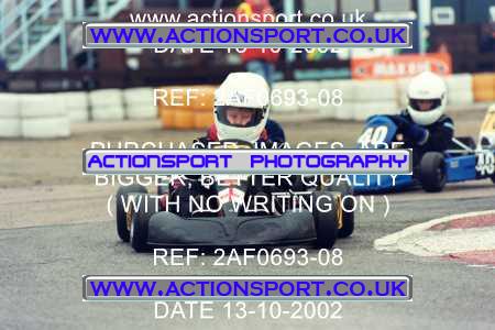 Photo: 2AF0693-08 ActionSport Photography 13/10/2002 Hunts Kart Club - Kimbolton  _2_Cadets #32