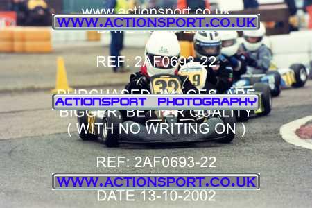 Photo: 2AF0693-22 ActionSport Photography 13/10/2002 Hunts Kart Club - Kimbolton  _2_Cadets #32