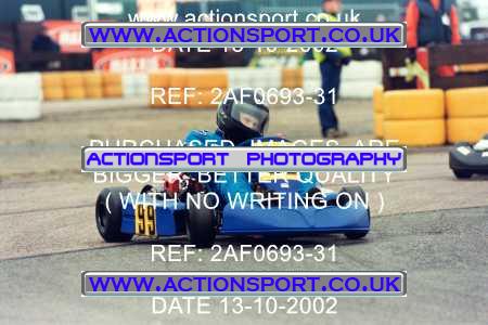 Photo: 2AF0693-31 ActionSport Photography 13/10/2002 Hunts Kart Club - Kimbolton  _2_Cadets #99
