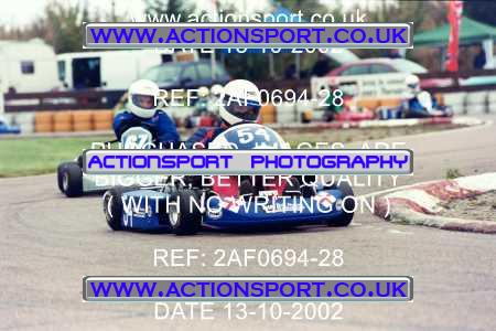 Photo: 2AF0694-28 ActionSport Photography 13/10/2002 Hunts Kart Club - Kimbolton  _3_125Gearbox #54