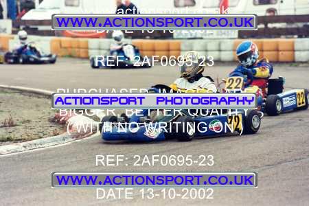 Photo: 2AF0695-23 ActionSport Photography 13/10/2002 Hunts Kart Club - Kimbolton  _3_125Gearbox #32