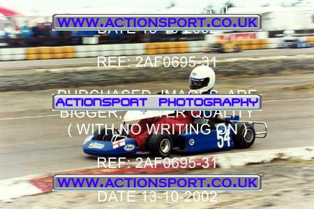 Photo: 2AF0695-31 ActionSport Photography 13/10/2002 Hunts Kart Club - Kimbolton  _3_125Gearbox #54