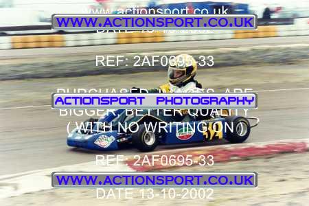 Photo: 2AF0695-33 ActionSport Photography 13/10/2002 Hunts Kart Club - Kimbolton  _3_125Gearbox #32